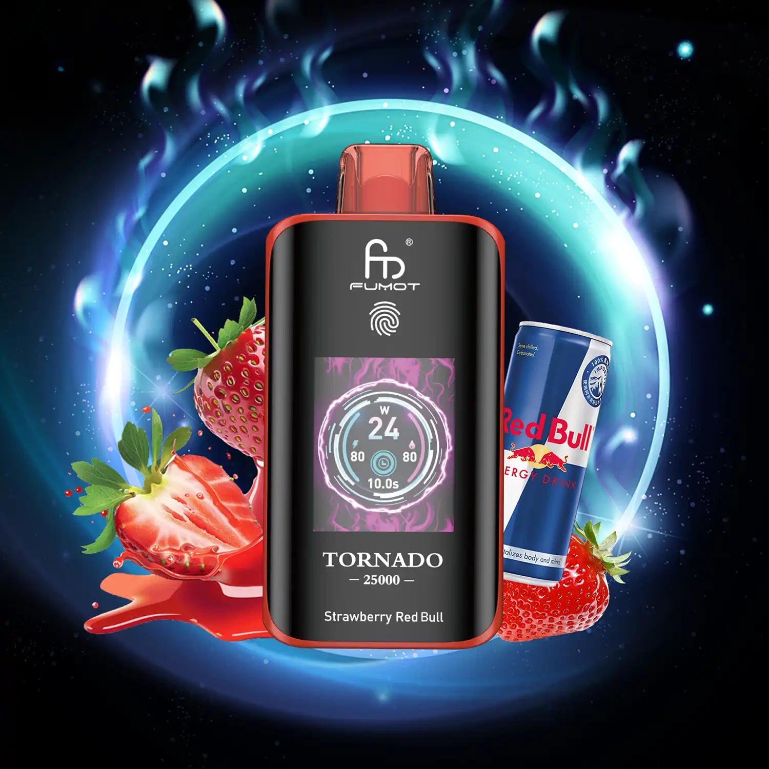 Fumot Tornado Vape 25000 - Strawberry Red Bull