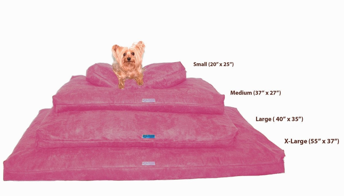 Five Diamond Collection Shredded Memory Foam Orthopedic Dog Bed， Removable Washable Cover， Double Sided， Made In USA