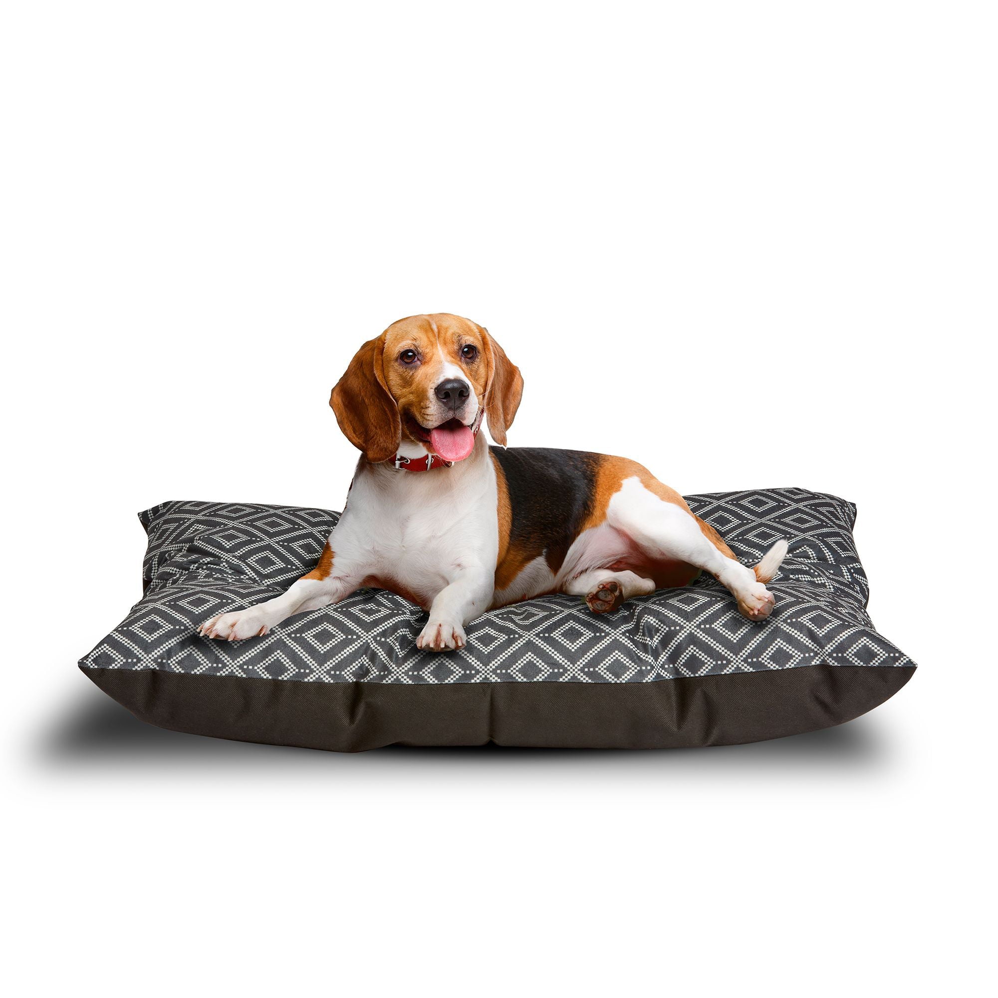 Vibrant Life Tufted Pillow Pet Bed， Medium， Black， 27