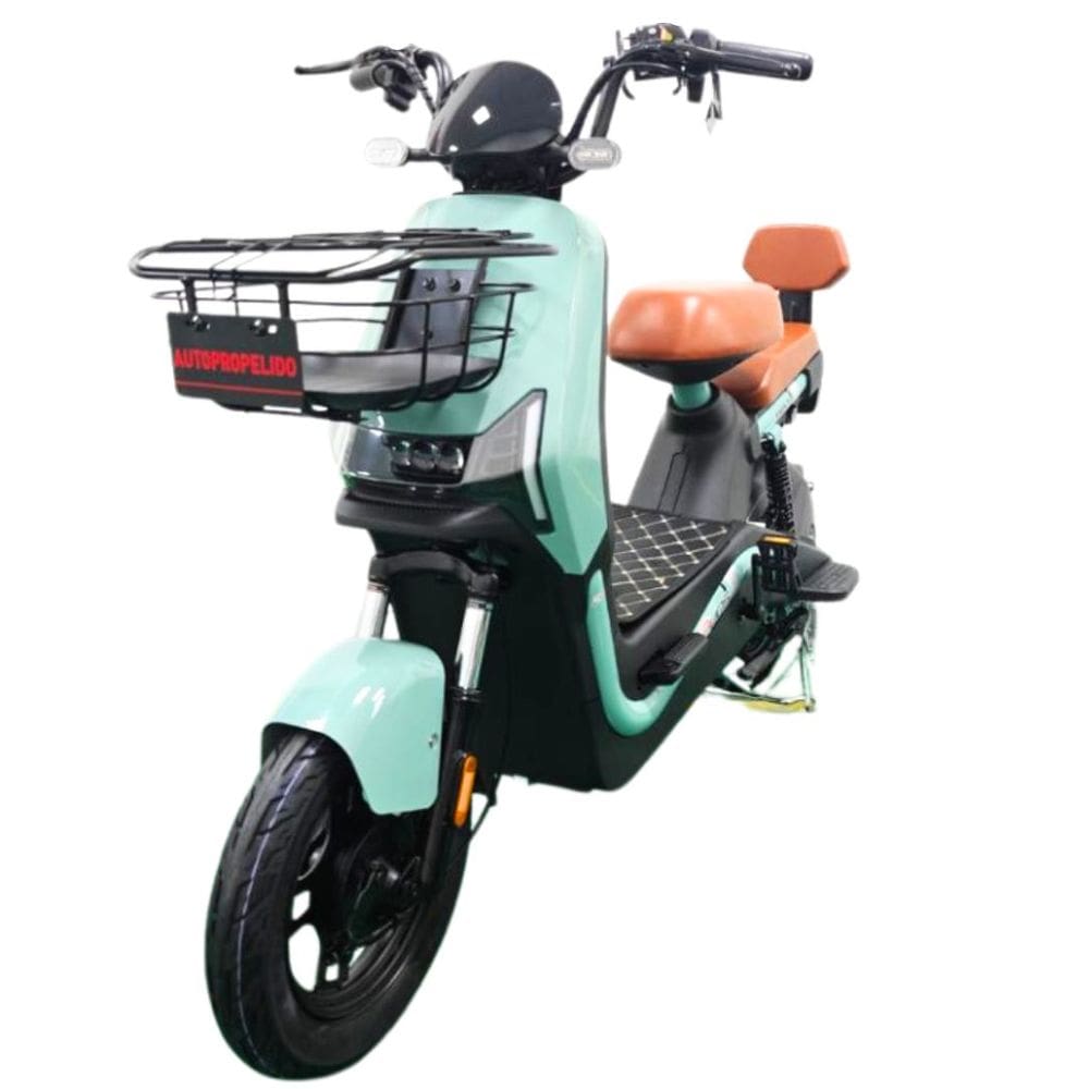 Bicicleta Scooter Elétrica 800W Alarme Cartão NFC Entrada USB Eko-7 Duos Verde