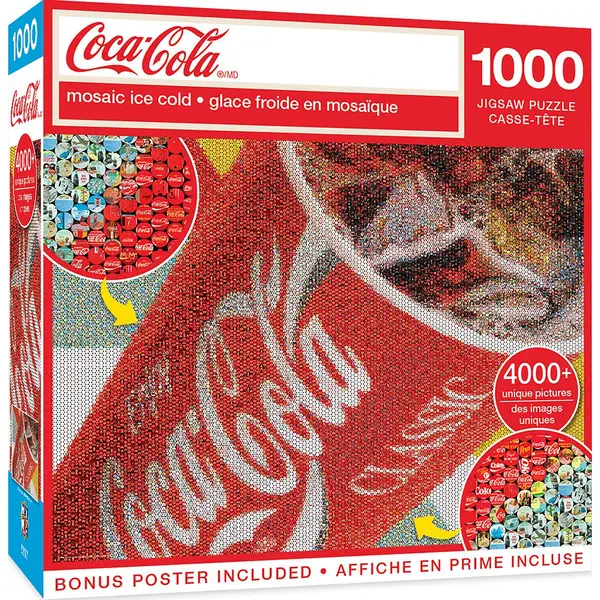 Masterpiece Puzzle 1000-Piece Coca-Cola Photomosiac Gulp Puzzle