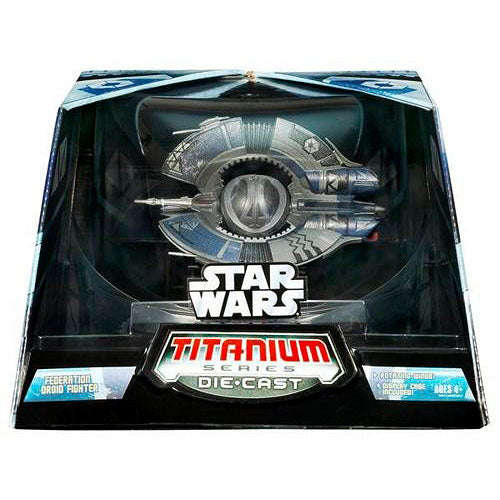 Star Wars Titanium Die-Cast Droid Tri-Fighter Collectible Vehicle