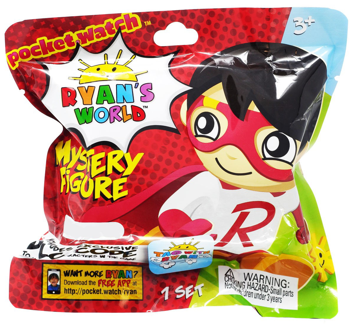 Ryan's World Mini Figure with Accessory Tag with Ryan Mystery Pack