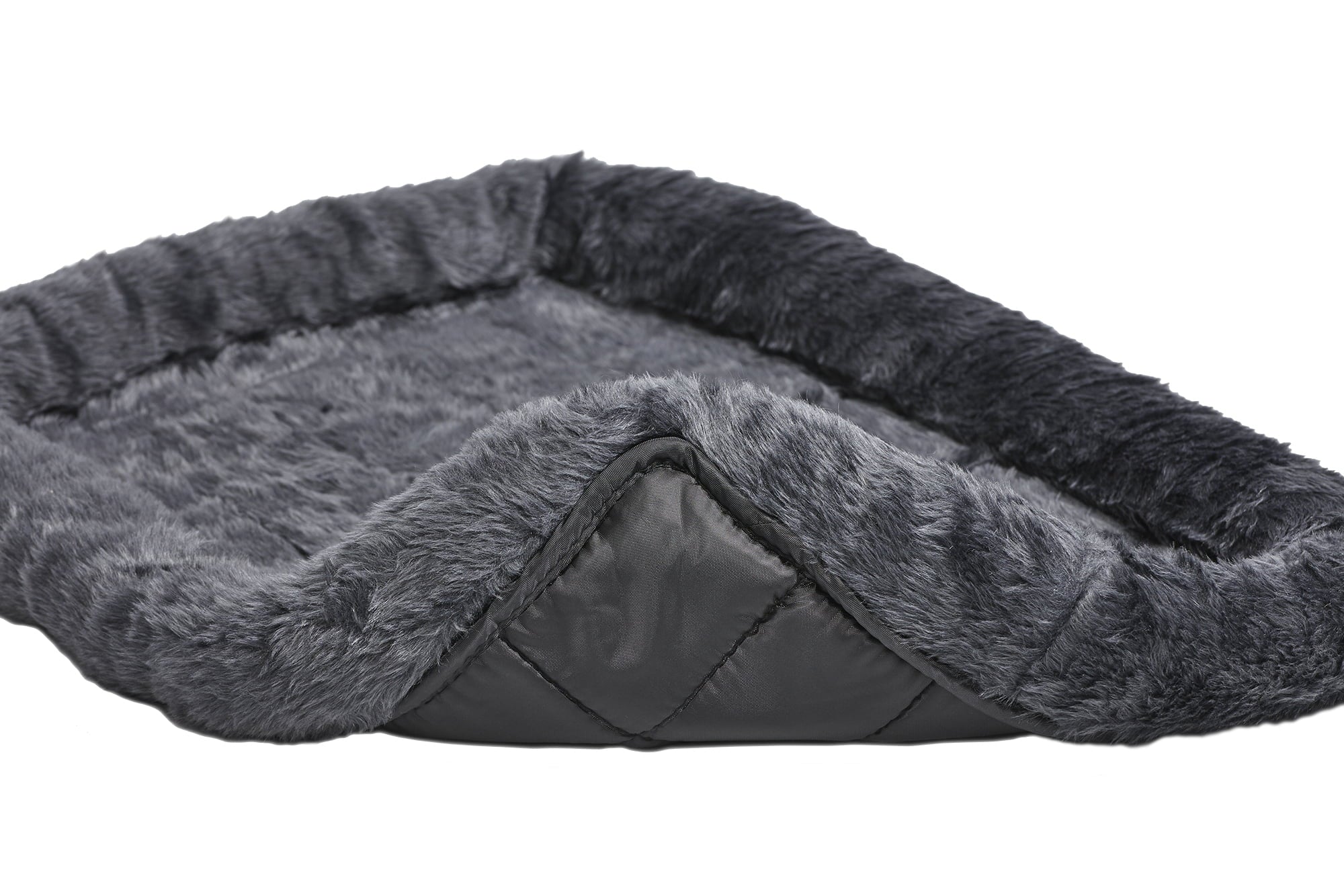 MidWest QuietTime Pet Bed and Dog Crate Mat， Gray， 42