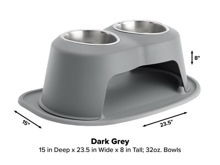 WeatherTech DHC3208DGDG WeatherTech Double High Pet Feeding System