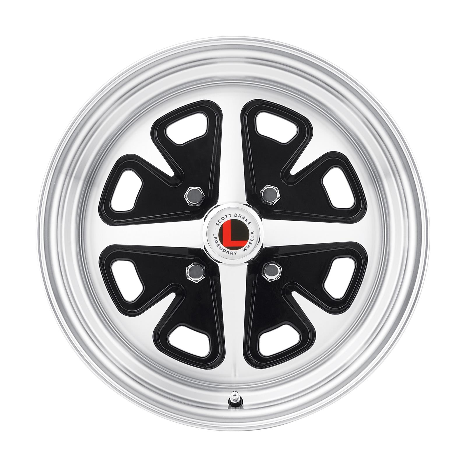Legendary Wheels LW40-50642A Legendary Wheels Magnum 400 Black Machined Wheels