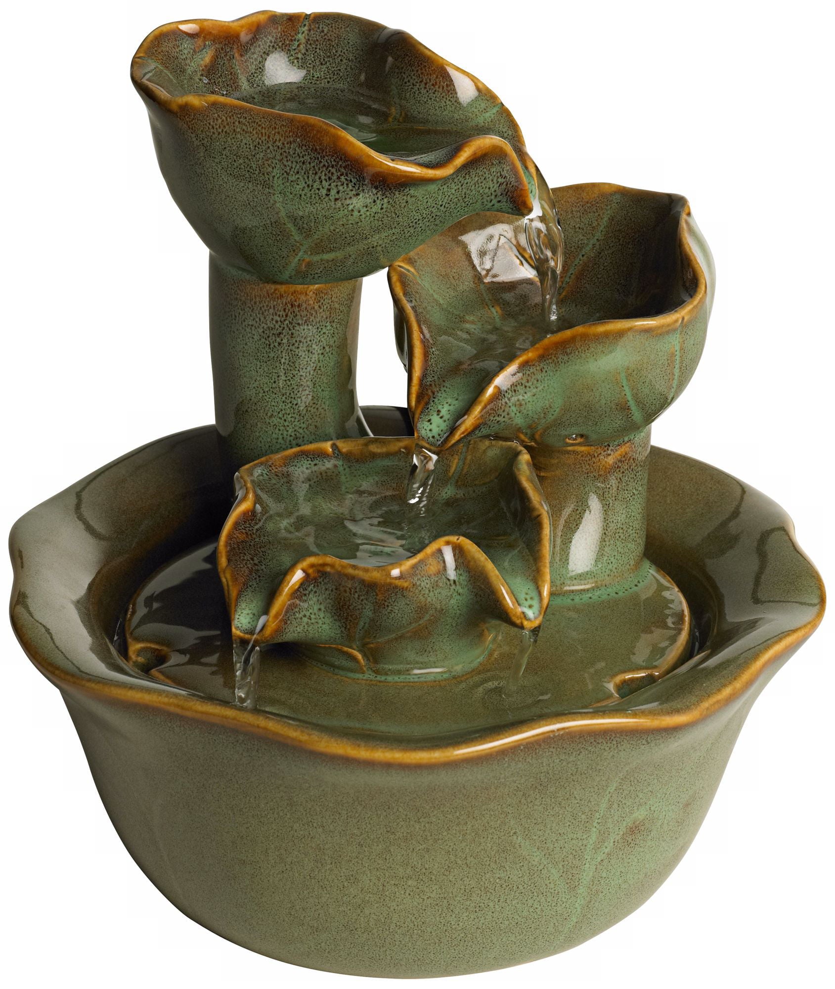 John Timberland Modern Organic Zen Indoor Tabletop Water Fountain 8