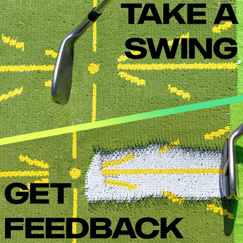 🔥Christmas Promotion🔥🔥Golf Training Mat for Swing Detection B