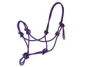 Basic Poly Rope Halter Purple Average