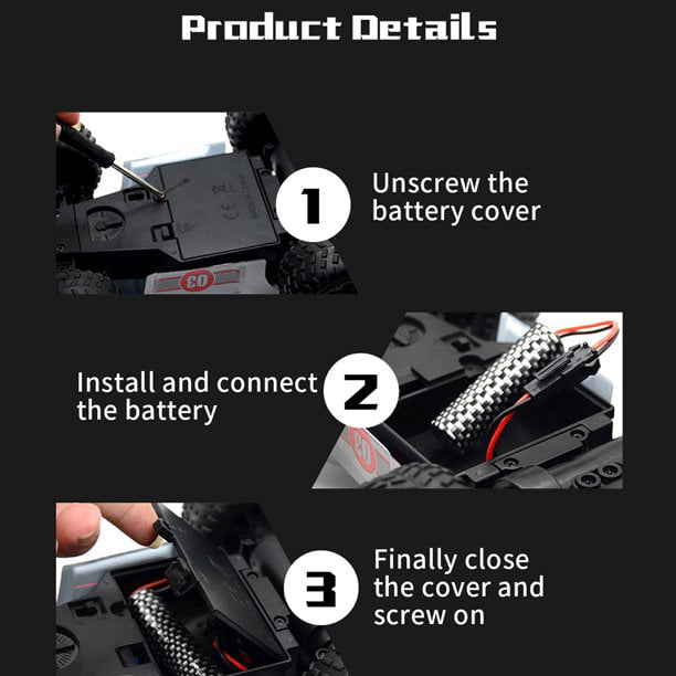 Allaugh High Speed RC Car， Remote Control Car， 1:22 Scale 2WD off-Road RC Racing Car with Headlight for 3-12Y Kids Adults (Gray)