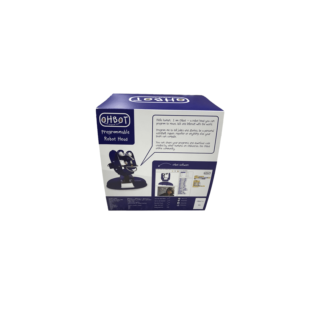 Ohbot 2.1 Assembled (MS Windows) | Programmable Robot Set， Educational Robot for Programming