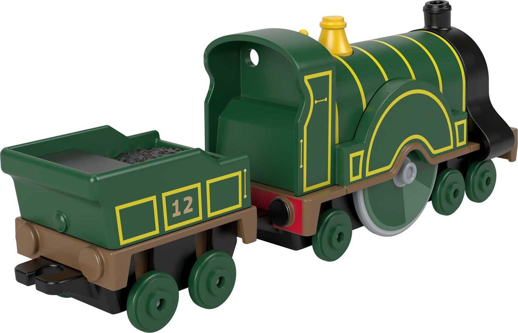 Thomas and Friends Emily Engine， Die-Cast Metal Push-Along Toy Train
