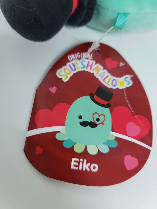 Squishmallows Official Kellytoys Plush 5 Inch Oiko the Octopus Valentines Edition Ultimate Soft Plush Stuffed Toy