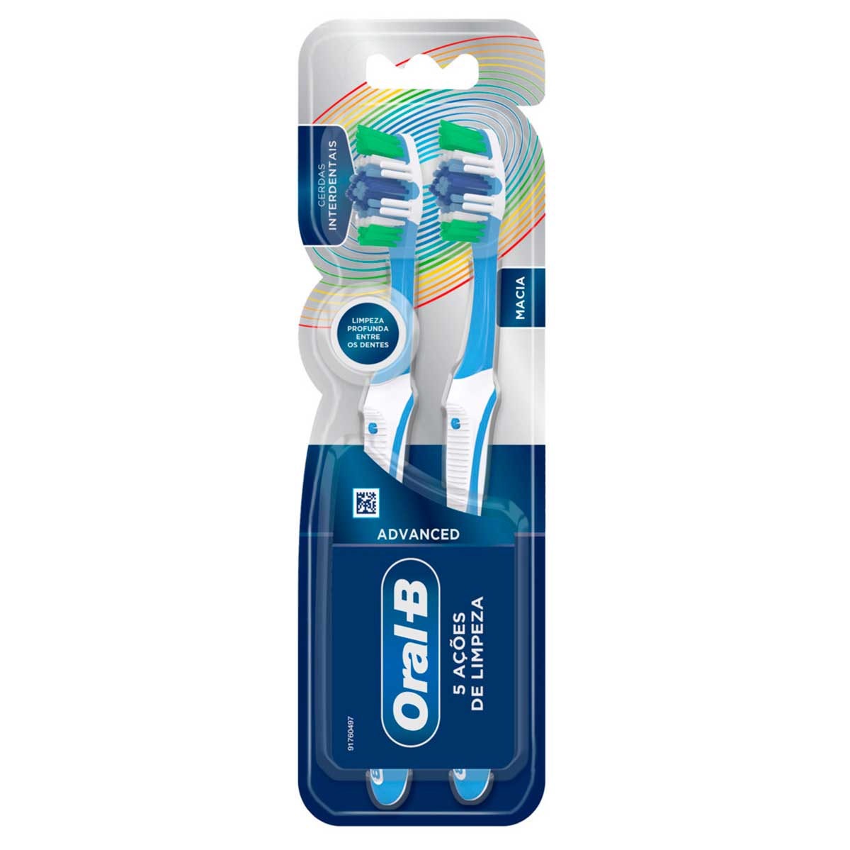 Escova Dental Oral-B 5 Acoes de Limpeza 2 Unidades