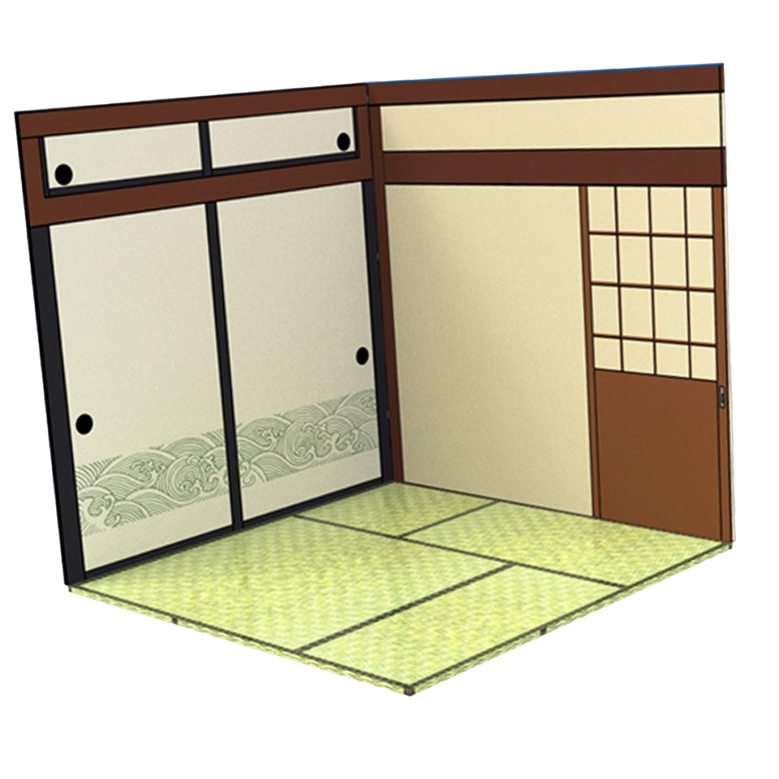 1/12 Backdrop Display Storage Collection Organizer Decoration for Action Figure Dolls， 1:12 Car Display Show Background Interior