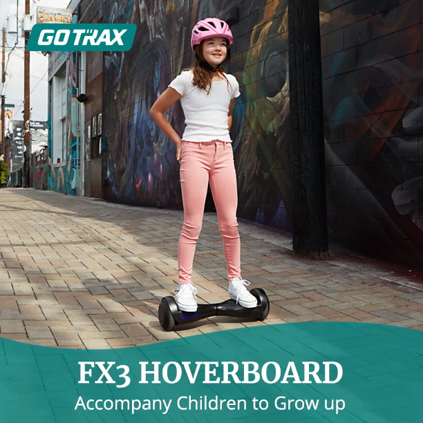Gotrax Fluxx FX3 Hoverboard with 6.2 mph Max Speed， Self Balancing Scooter for 44-176lbs Kids Adults Blue