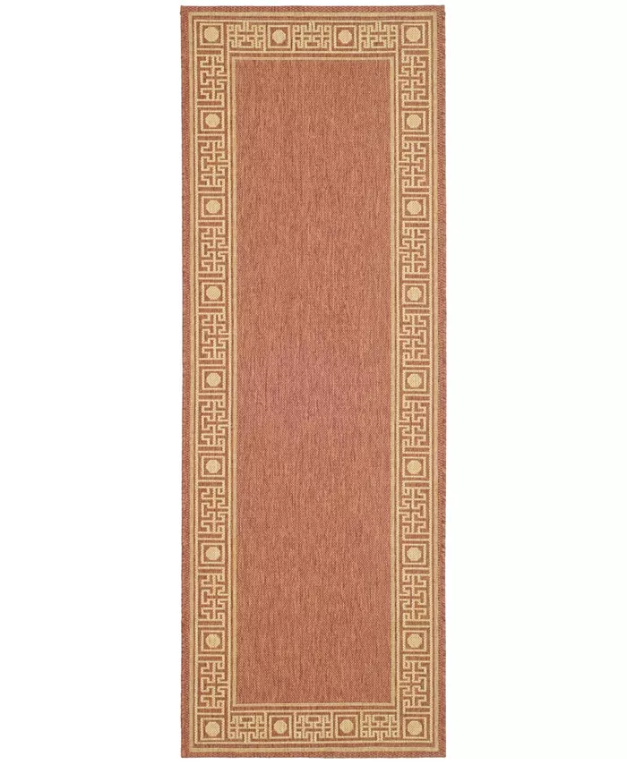 Safavieh Courtyard Rust and Sand 2'7