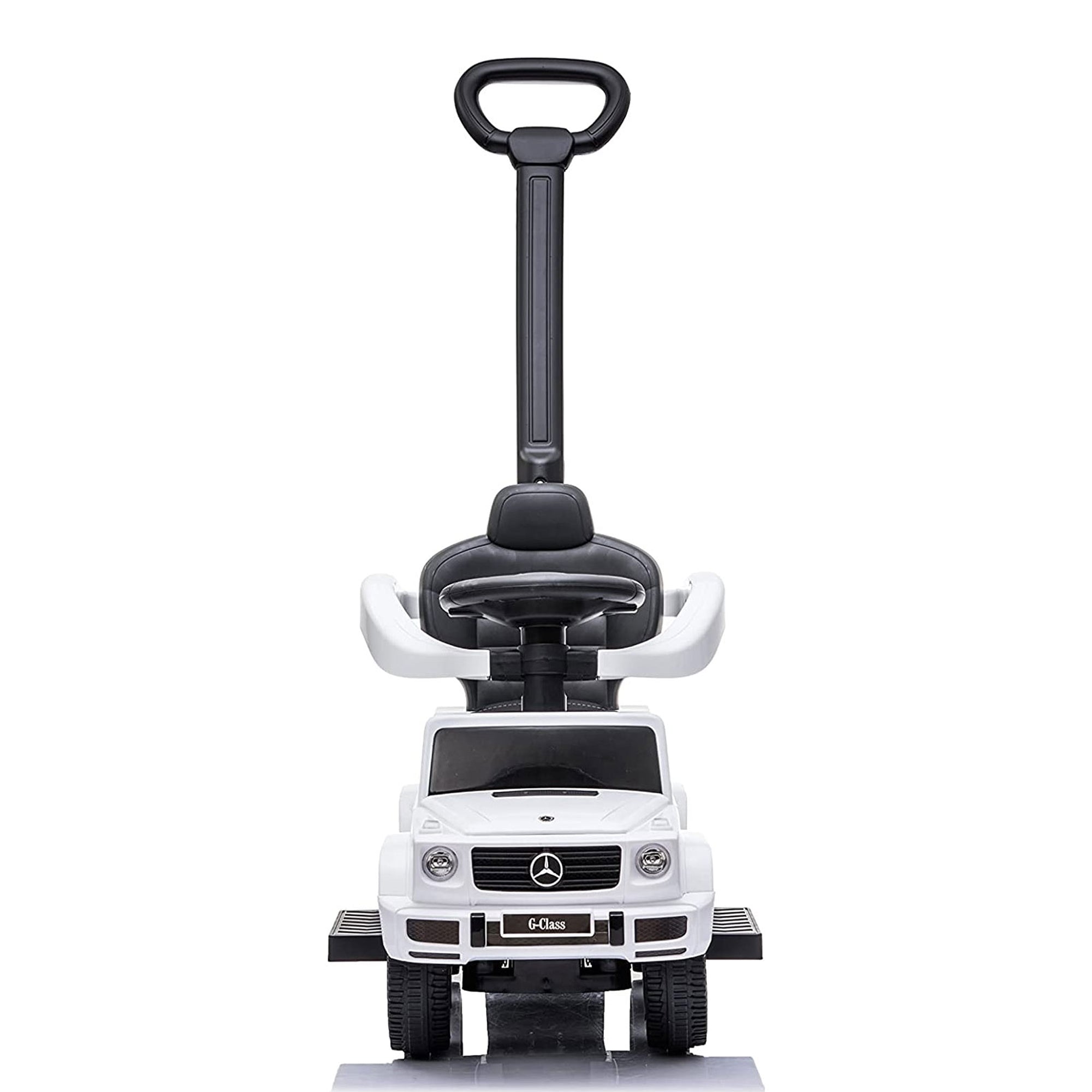 Best Ride On Cars Kids Stroller Mercedes G-Wagon 3 in 1 Push Car， White