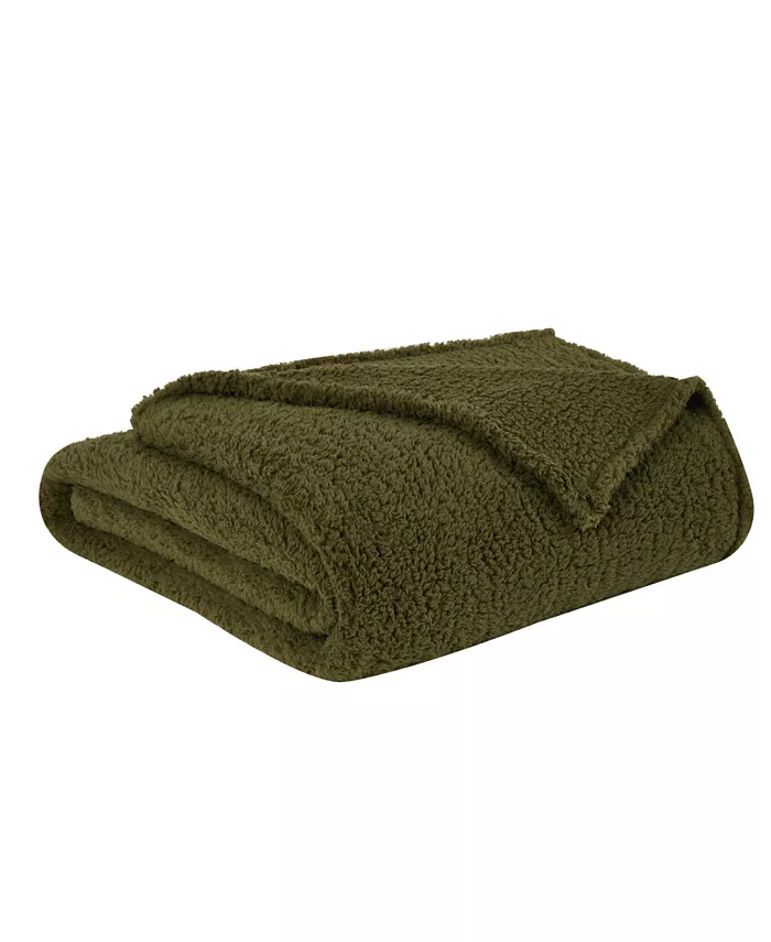 Brooklyn Loom Marshmallow Sherpa Throw， 60