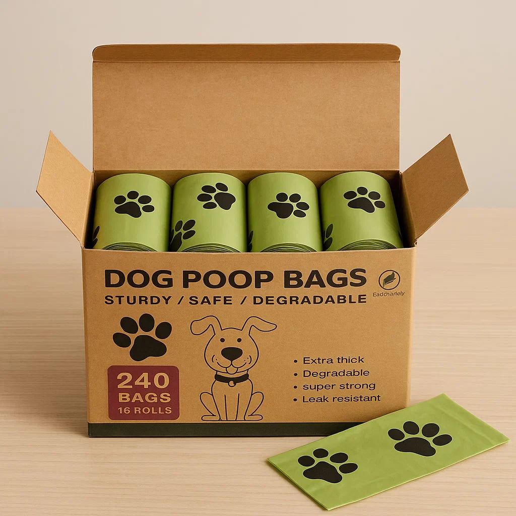 Leak-Proof Dog Poop Bags | Extra Thick, Easy Tear & Biodegradable Waste Bags