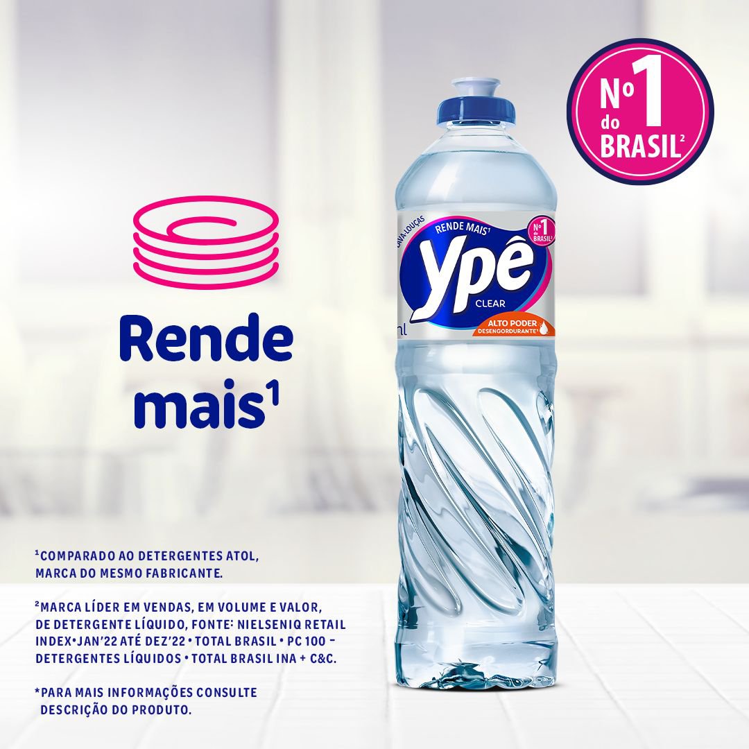Detergente Ype Clear 500ml