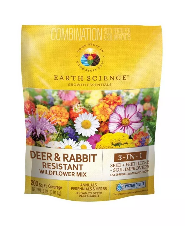 Earth Science Deer and Rabbit Resistant Flower Mix - 2lb bag
