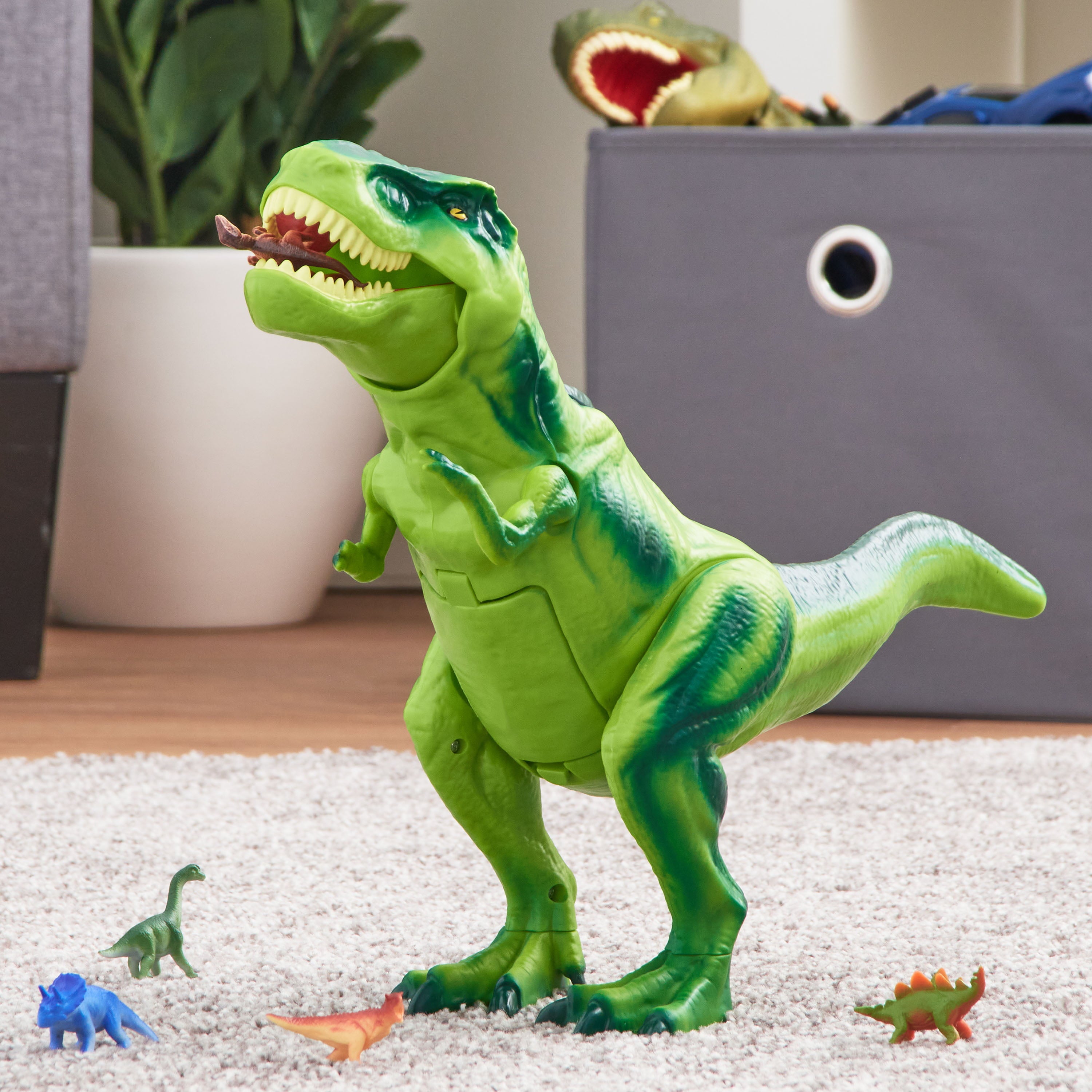 Adventure Force Crush and Carry T-Rex Storage Case with Small Dinosaurs