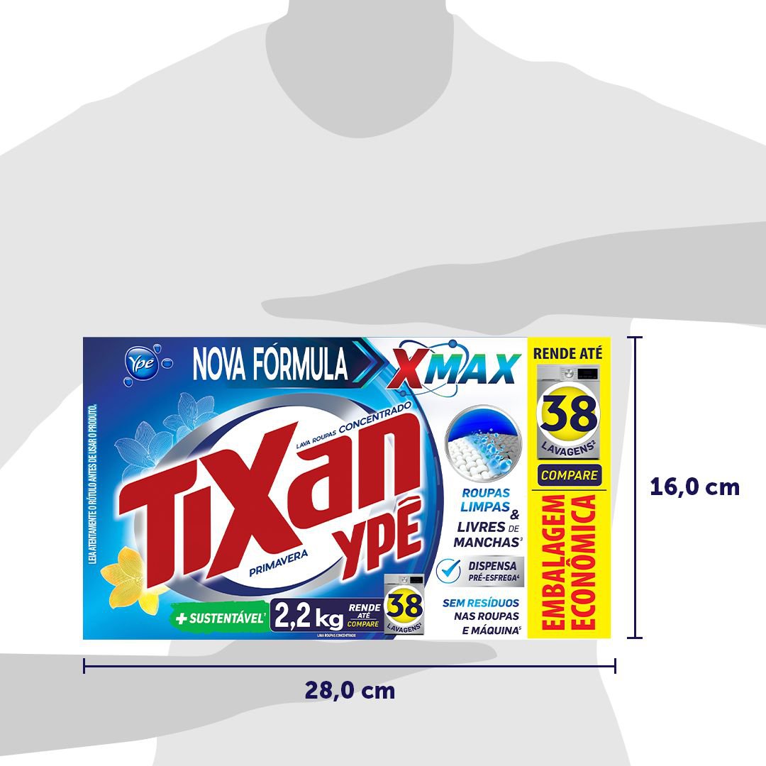 Sabao em Po Tixan Ype Primavera 2,2Kg