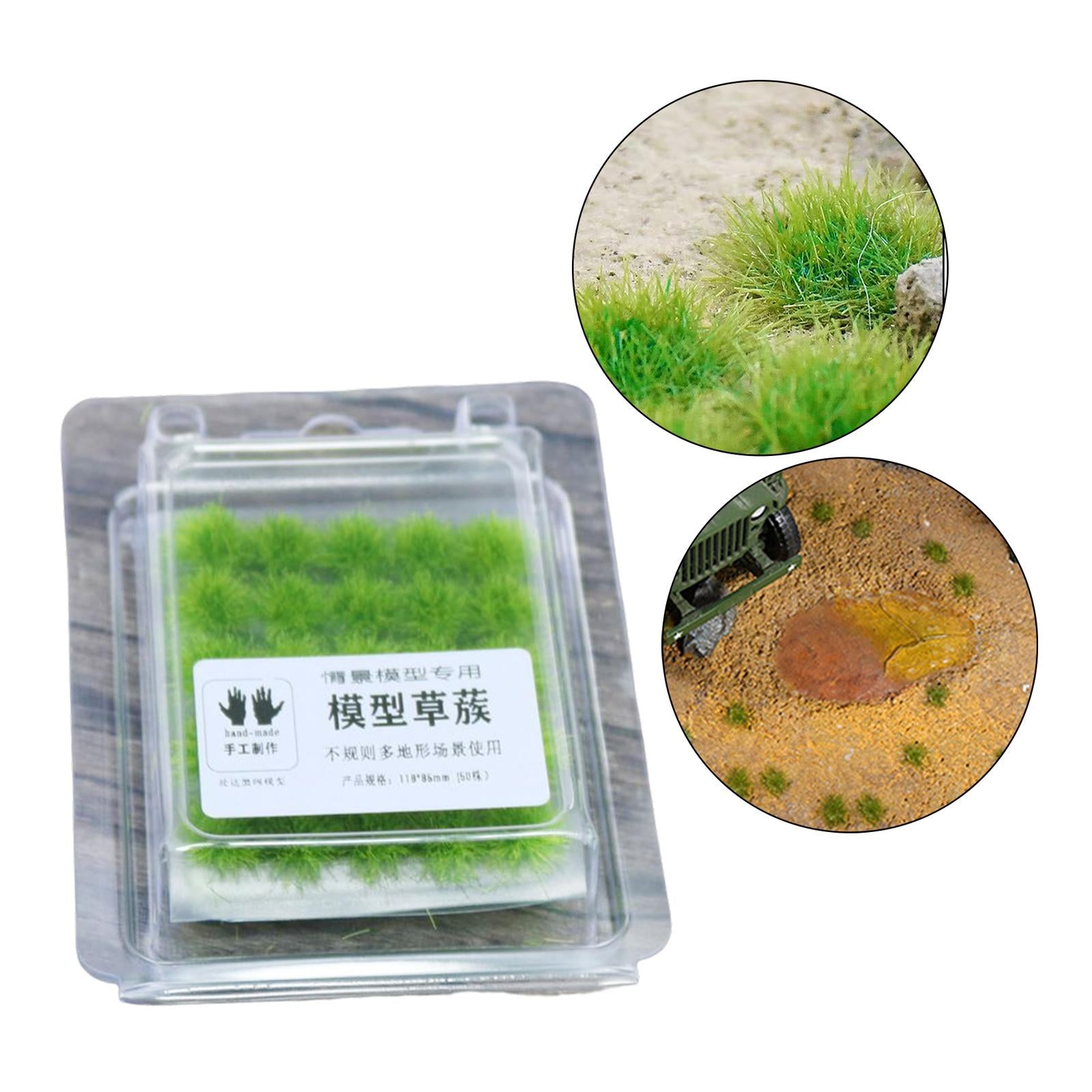 50Pcs Grass Bush Plant Scene Scene War Gaming Static Scenery Miniature F
