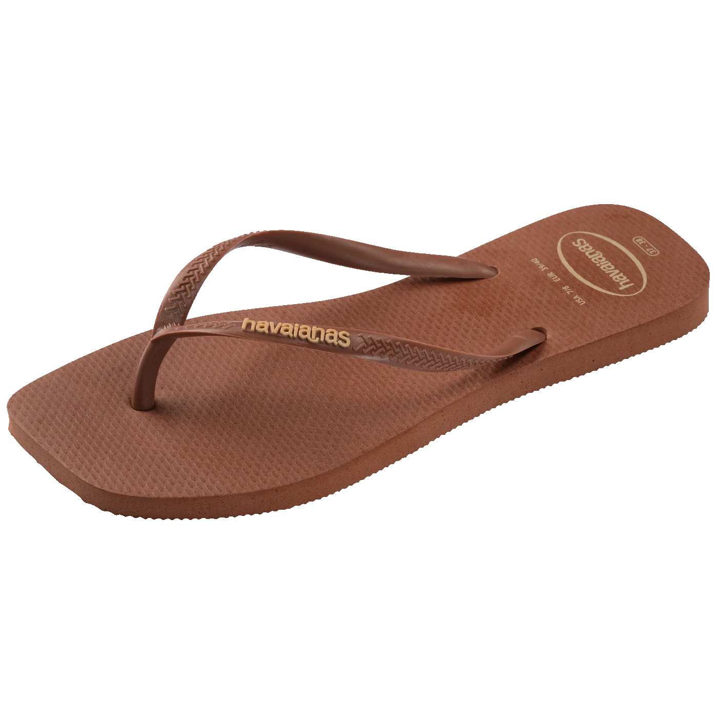 Chinelo Havaianas Slim Square Logo Pop Up
