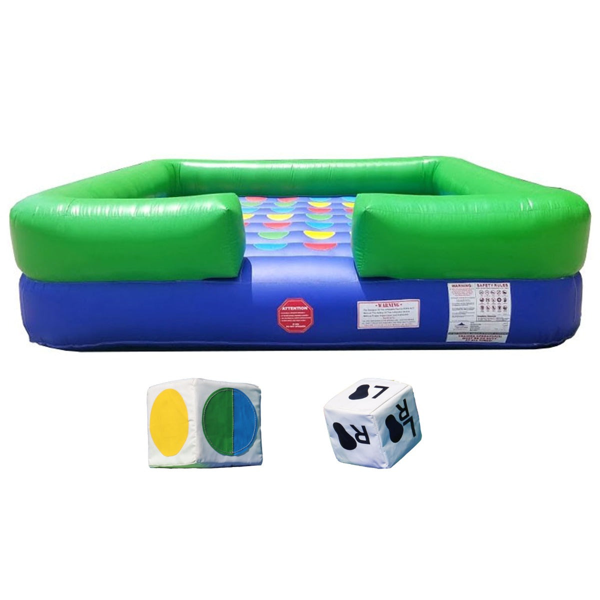 Pogo Bounce House Crossover Interactive Giant Inflatable Twister Game