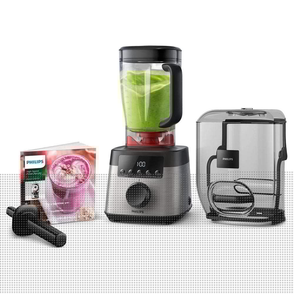 Philips 68 oz Avance Collection 10Speed Blender Stainless SteelBlack Blender with ProBlend Extreme Technology