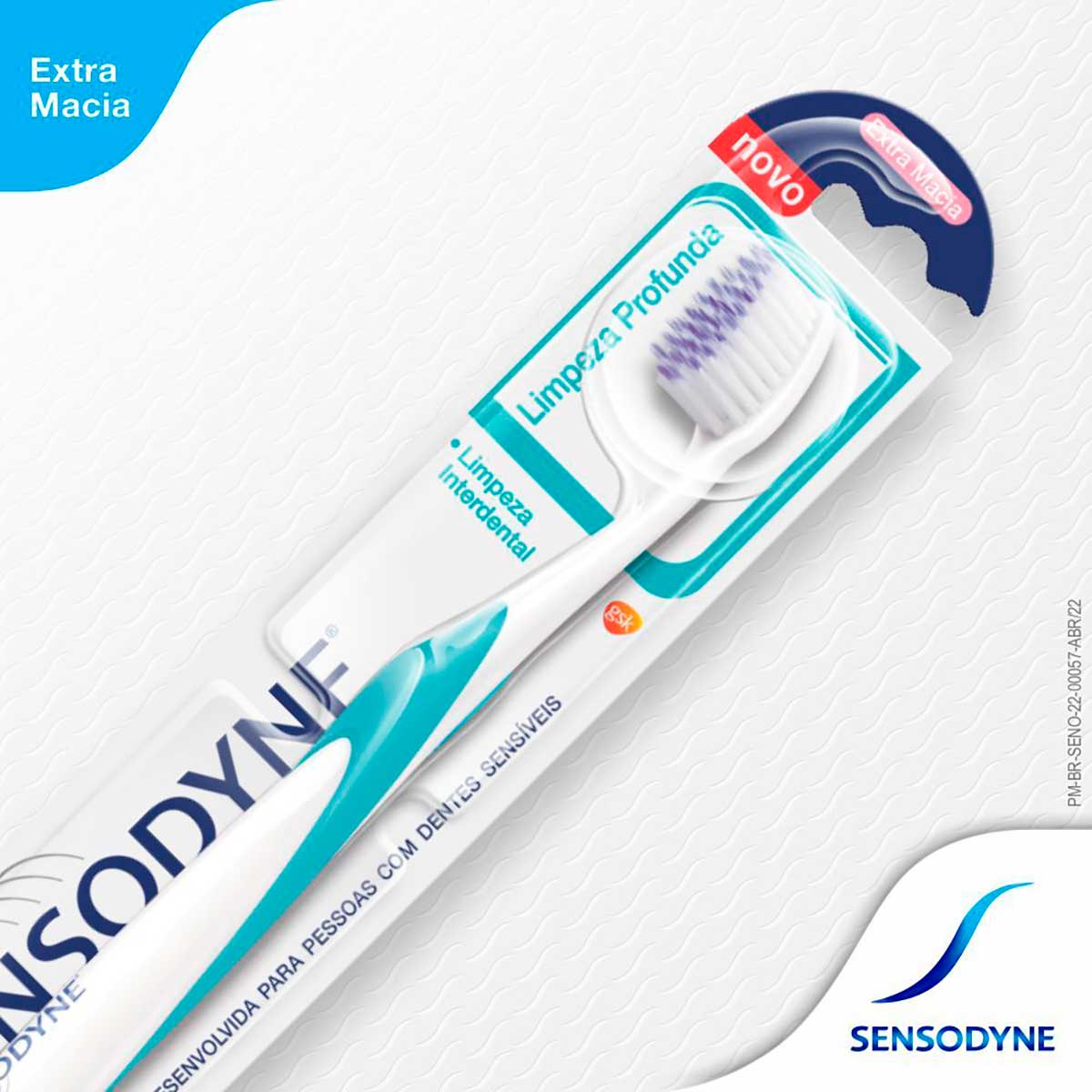 Sensodyne Limpeza Profunda Escova de Dente Extra Macia para Dentes Sensiveis