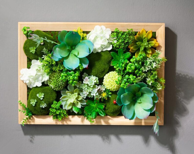 Artificial Plant Succulent Wall Art | Plant Wall | Wall Decoration | H