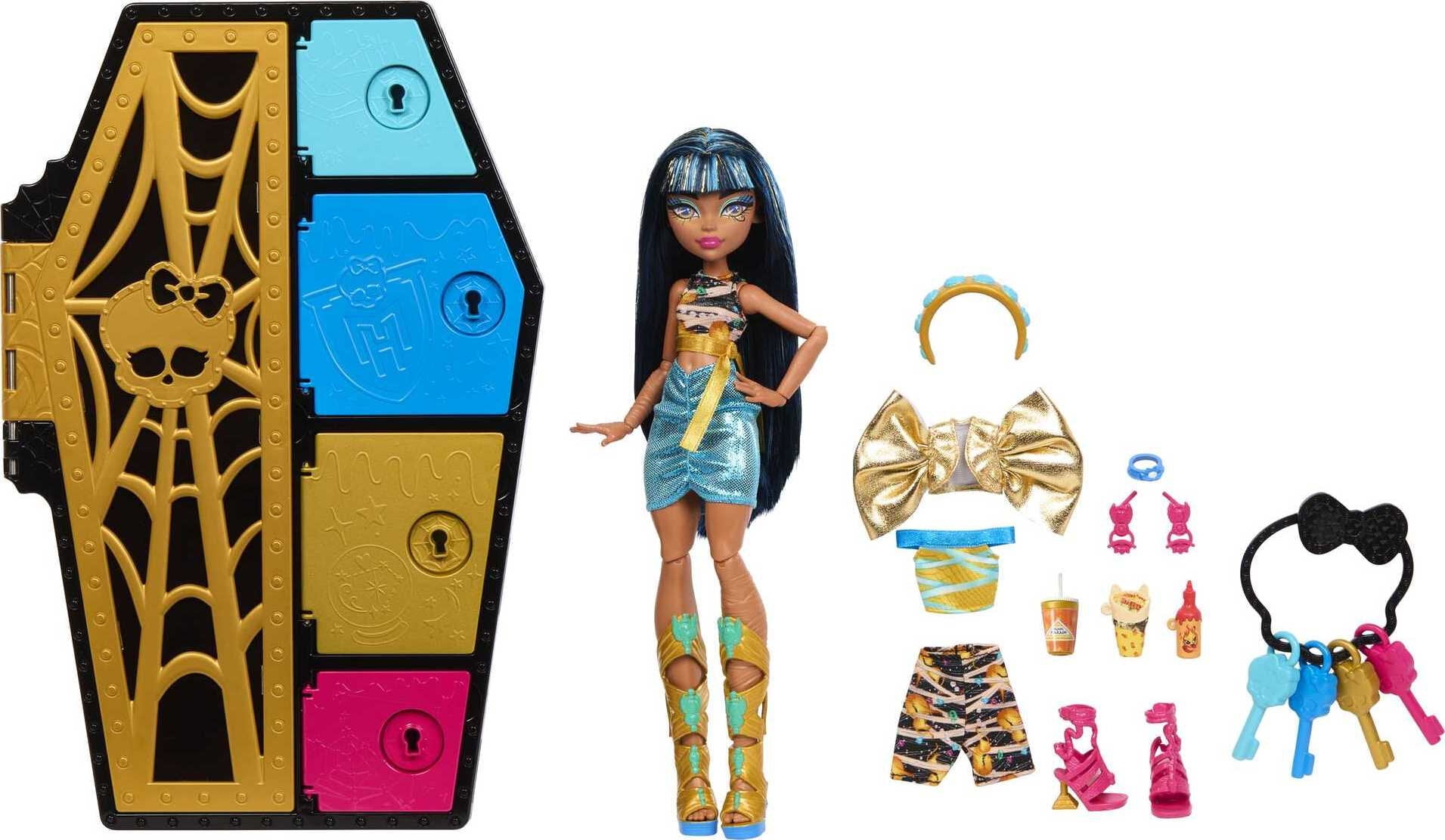 Monster High Skulltimate Secrets Celo de Nile Doll and Fashion Set with Dress-Up Locker