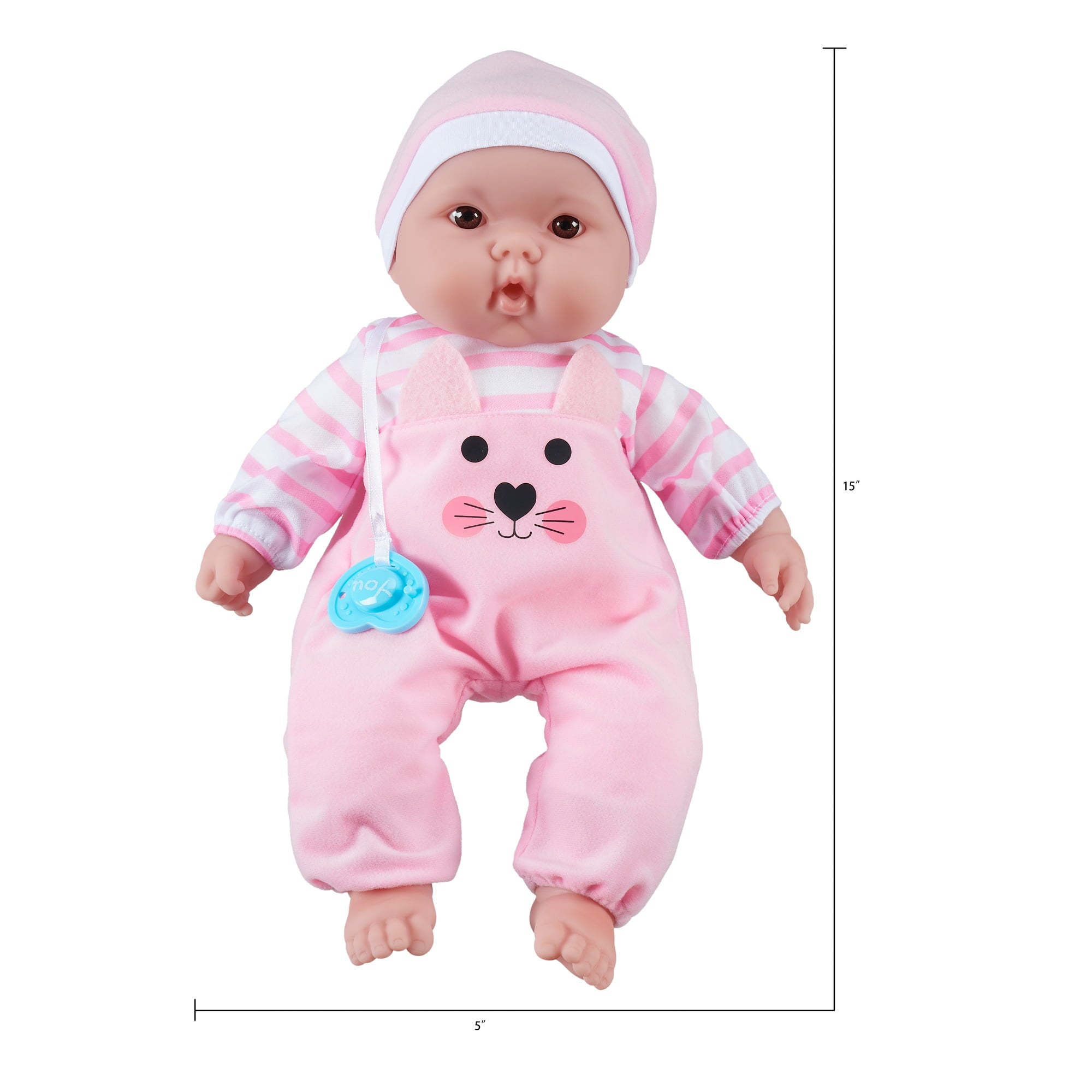 My Sweet Love Happy Twins Play Set, 6 Pieces Featuring Two 15" Soft Body Dolls, Perfect for Children 2+