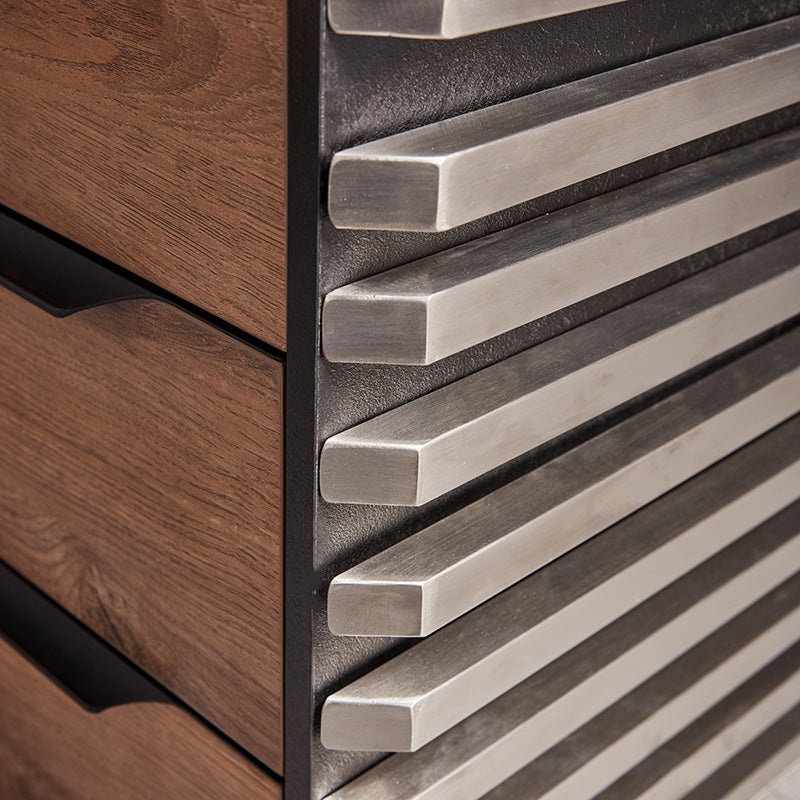 PHOENIX Executive Desk with Left Return 2.2M - Warm Oak & Black