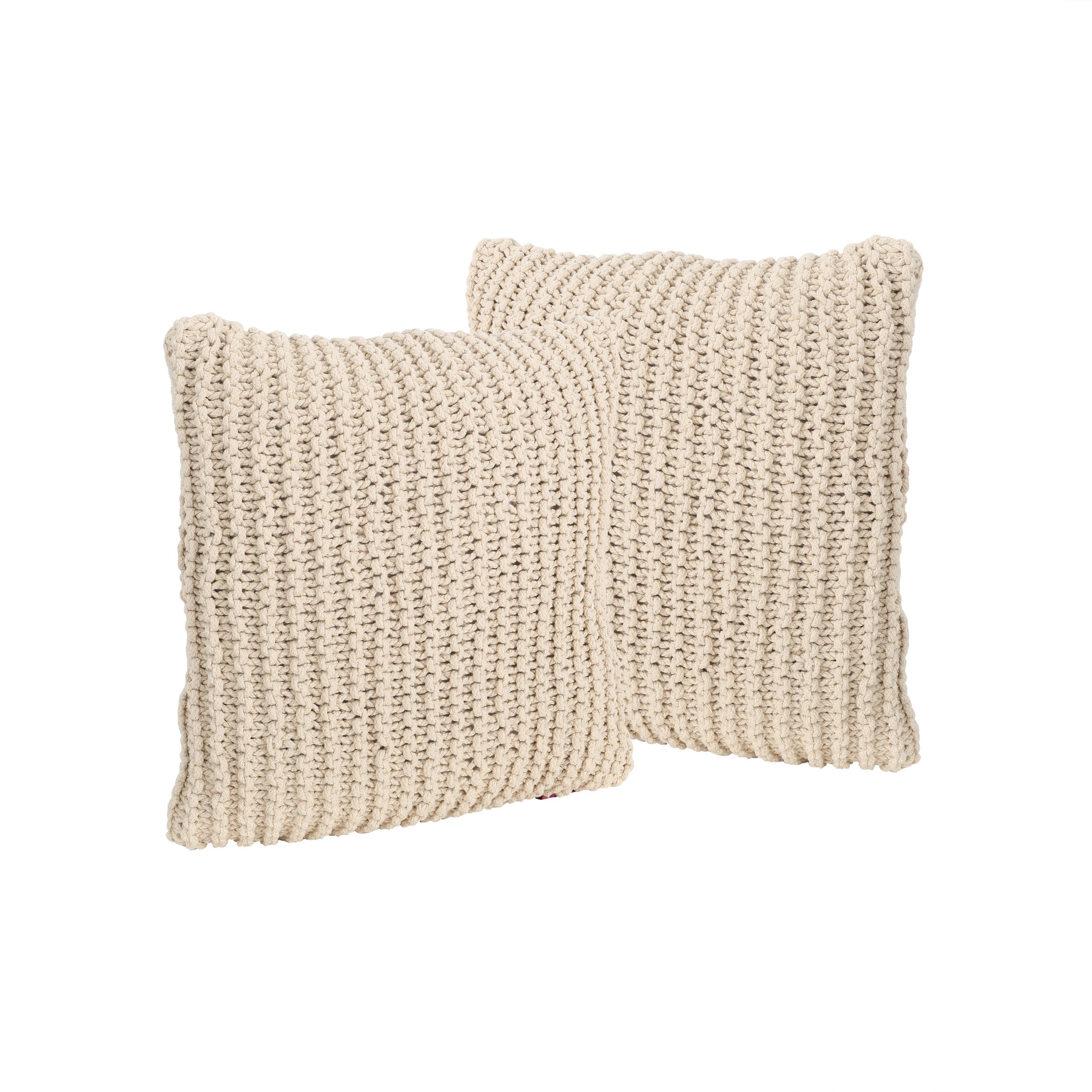 Tate Knitted Cotton Pillow