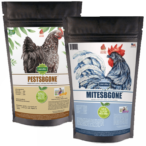 MitesBGone and PestsBGone Coop Herbs Bundle - Pampered Chicken Mama