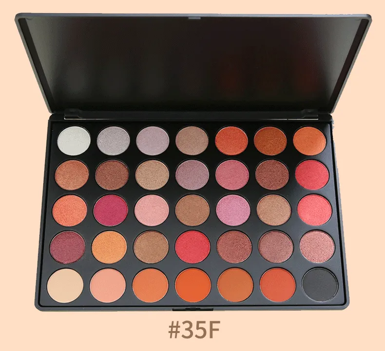 35 Colors Pigmented Matte Shimmer Nature Eye Shadow