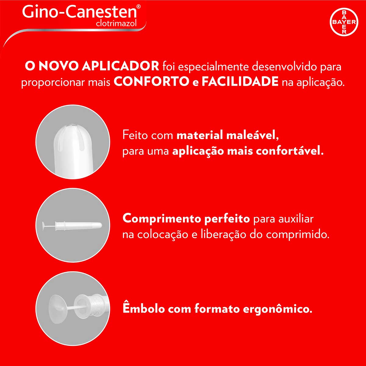 Comprimido Vaginal Gino-Canesten Tratamento da Candidiase 1 Dia