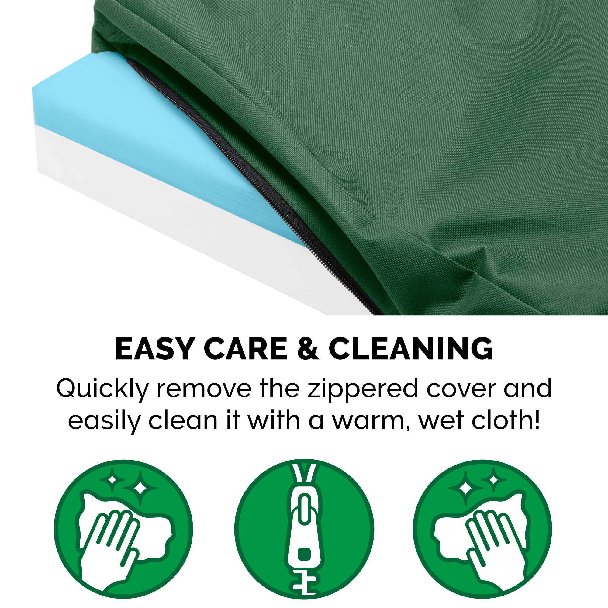 FurHaven Pet Products | Deluxe Cooling Gel Memory Foam Orthopedic Oxford Indoor/Outdoor Water-Resistant Pet Bed for Dogs and Cats， Forest， Medium