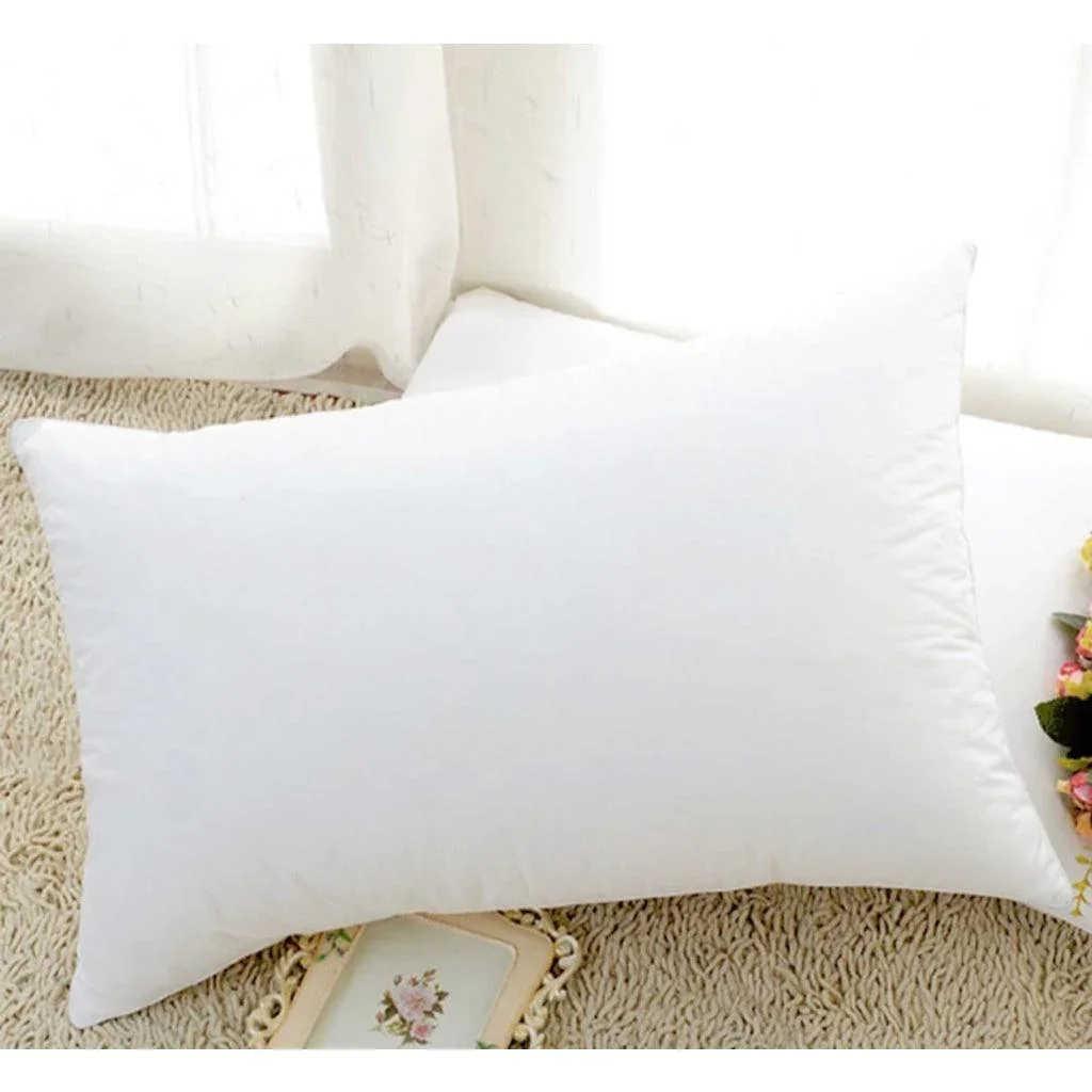 (Pague 2 Leve 4) Kit 4 Travesseiros Premium de Algodão Alto Padrão 50x70cm com Fibra de Silicone Anti-Alérgico