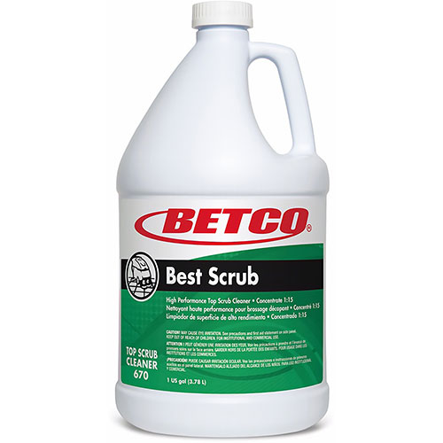 Betco Best Scrub Floor Cleaner - Liquid - 128 fl oz (4 quart) - 4