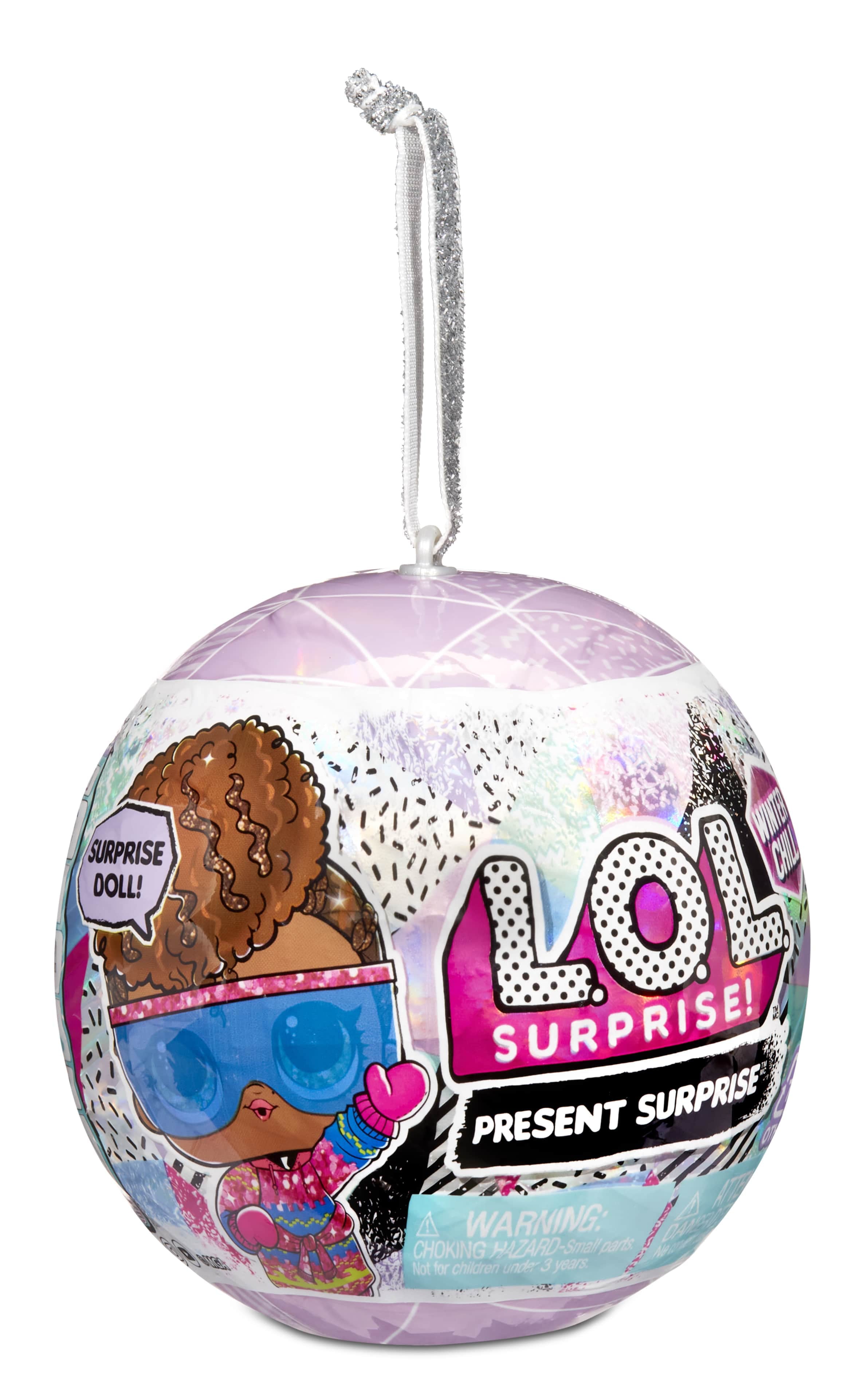 LOL Surprise Winter Chill Dolls With 8 Surprises Including Collectible Doll, Fashions, Doll Accessories, Holiday Ornament Reusable Packaging – Great Gift for Girls Ages 4+