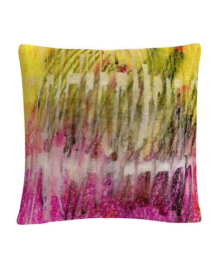 Baldwin Anthony Sikich Glazed Kenetics Colorful Shapes Line Composition Decorative Pillow， 16