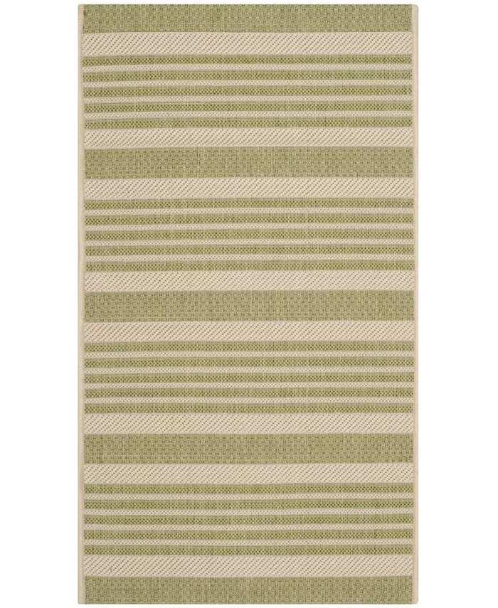 Safavieh Courtyard Beige and Sweet Pea 5'3