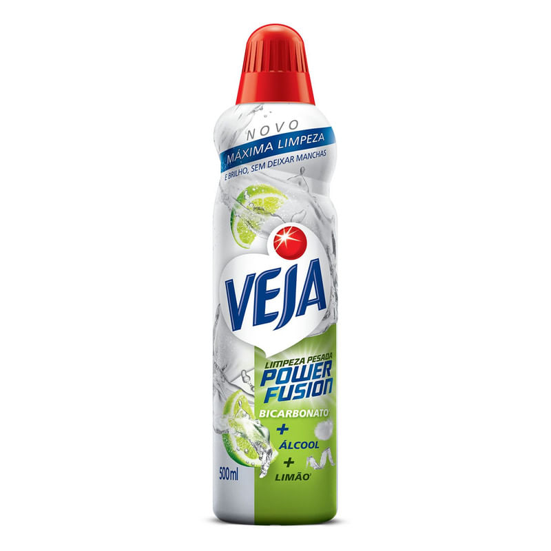 Veja Limpeza Pesada Power Fusion Limao Limpador de Pisos 500mL