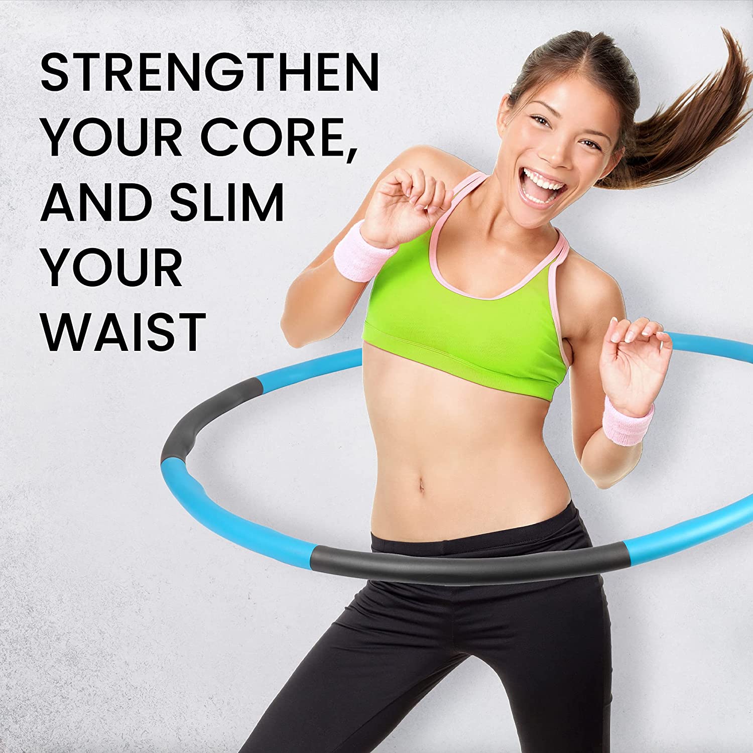 Impresa 2-Pack Weighted Hoola Hoops for Exercise