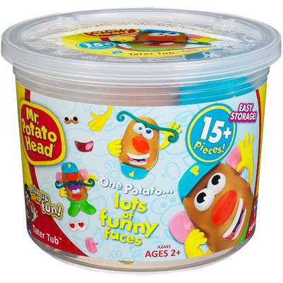 Mr. Potato Head Tater Tub Set Parts and Pieces Container Toddler Toy
